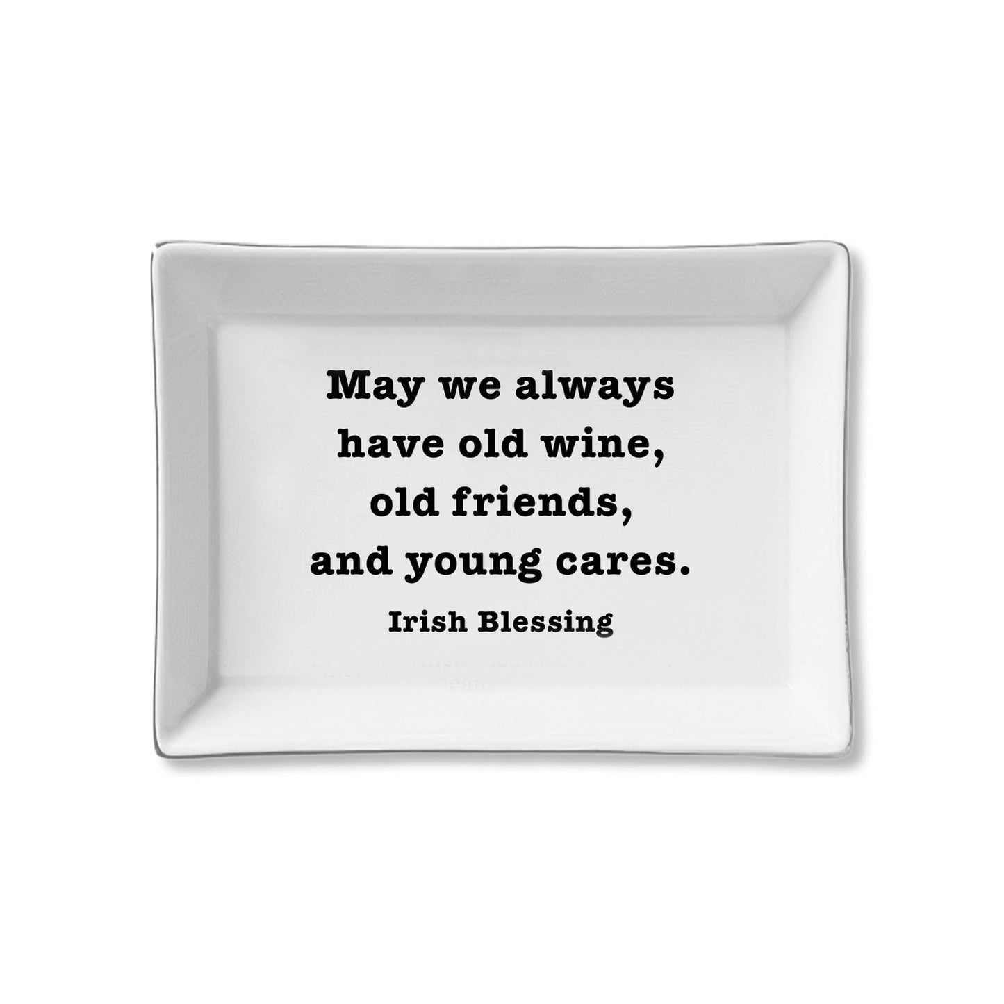 Ceramic Trinket Tray - Irish Blessing