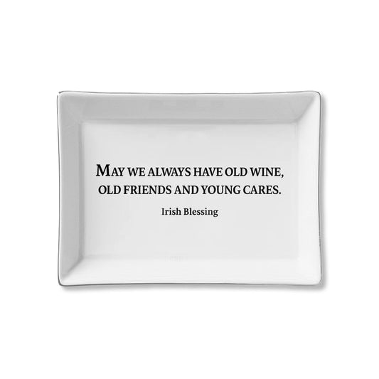 Ceramic Trinket Tray - Irish Blessing