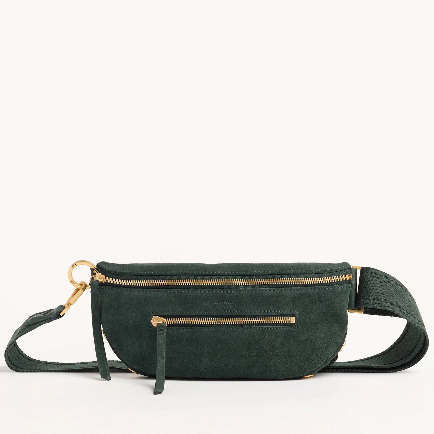 Hammitt Charles Belt Bag - LIMITED EDITION Green Room Suede/Brushed Gold