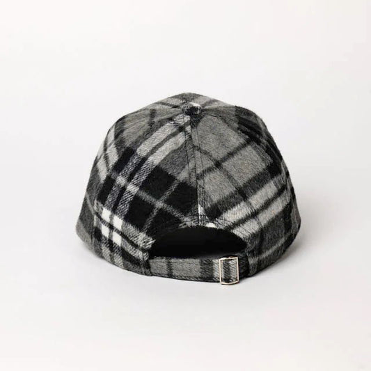 Black Check Cap