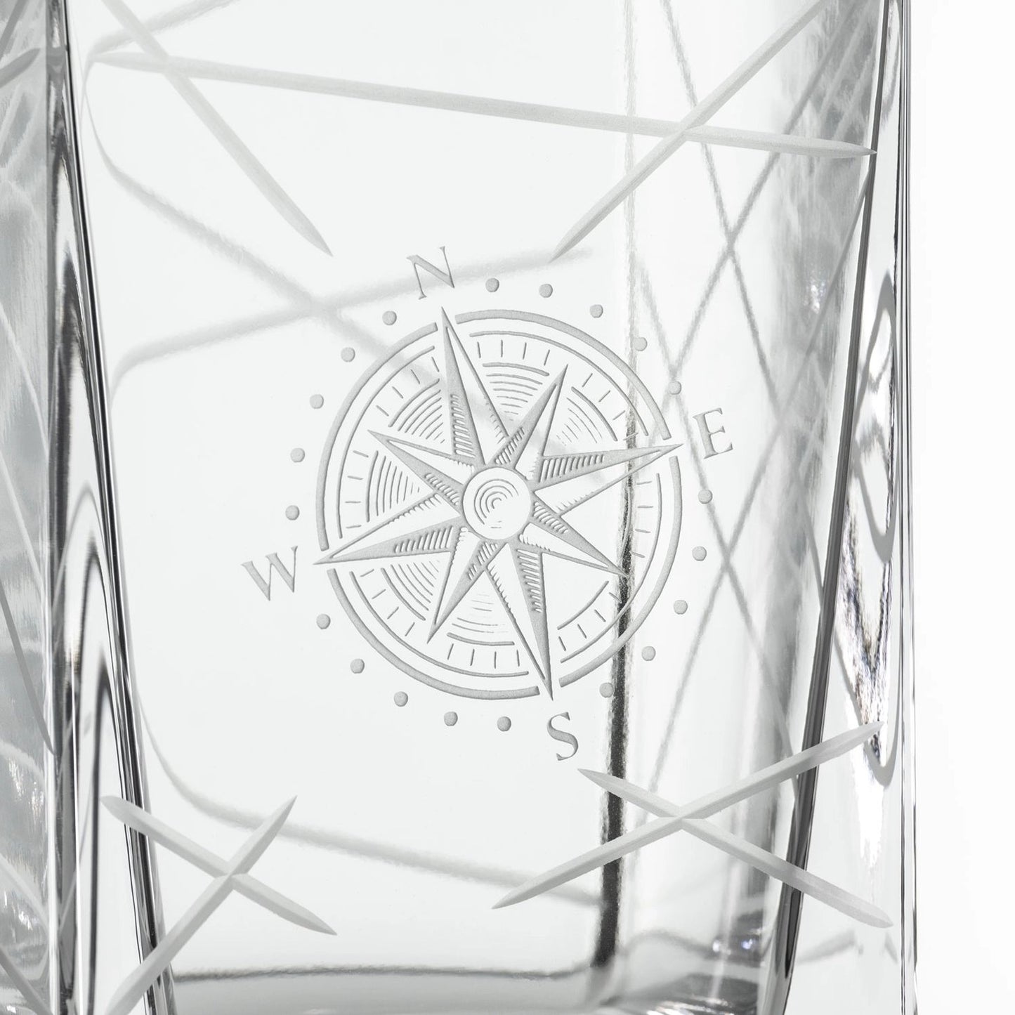 Compass Star Longitude 3-Piece Gift Set | Decanter + On the Rocks Glasses