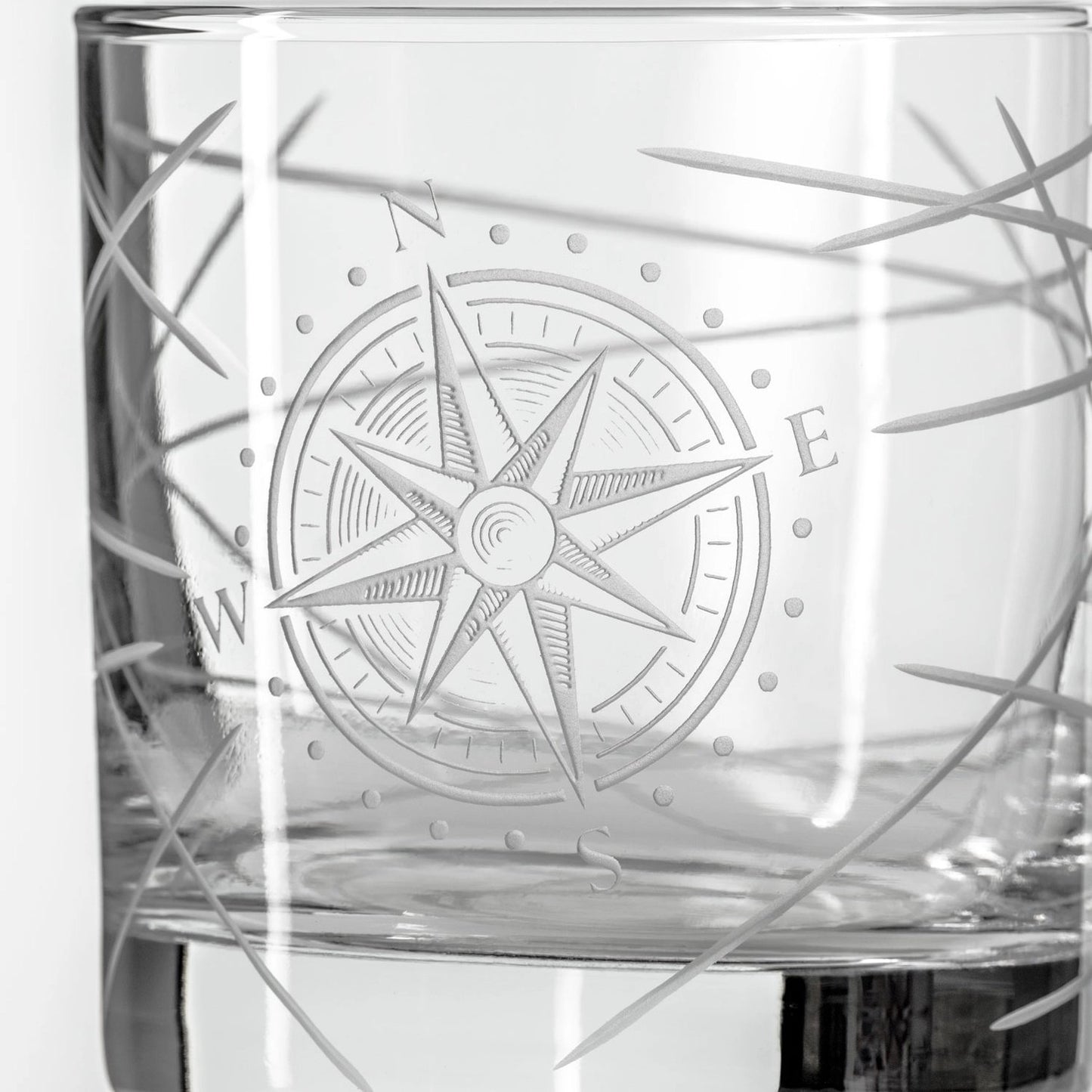 Compass Star Longitude 3-Piece Gift Set | Decanter + On the Rocks Glasses