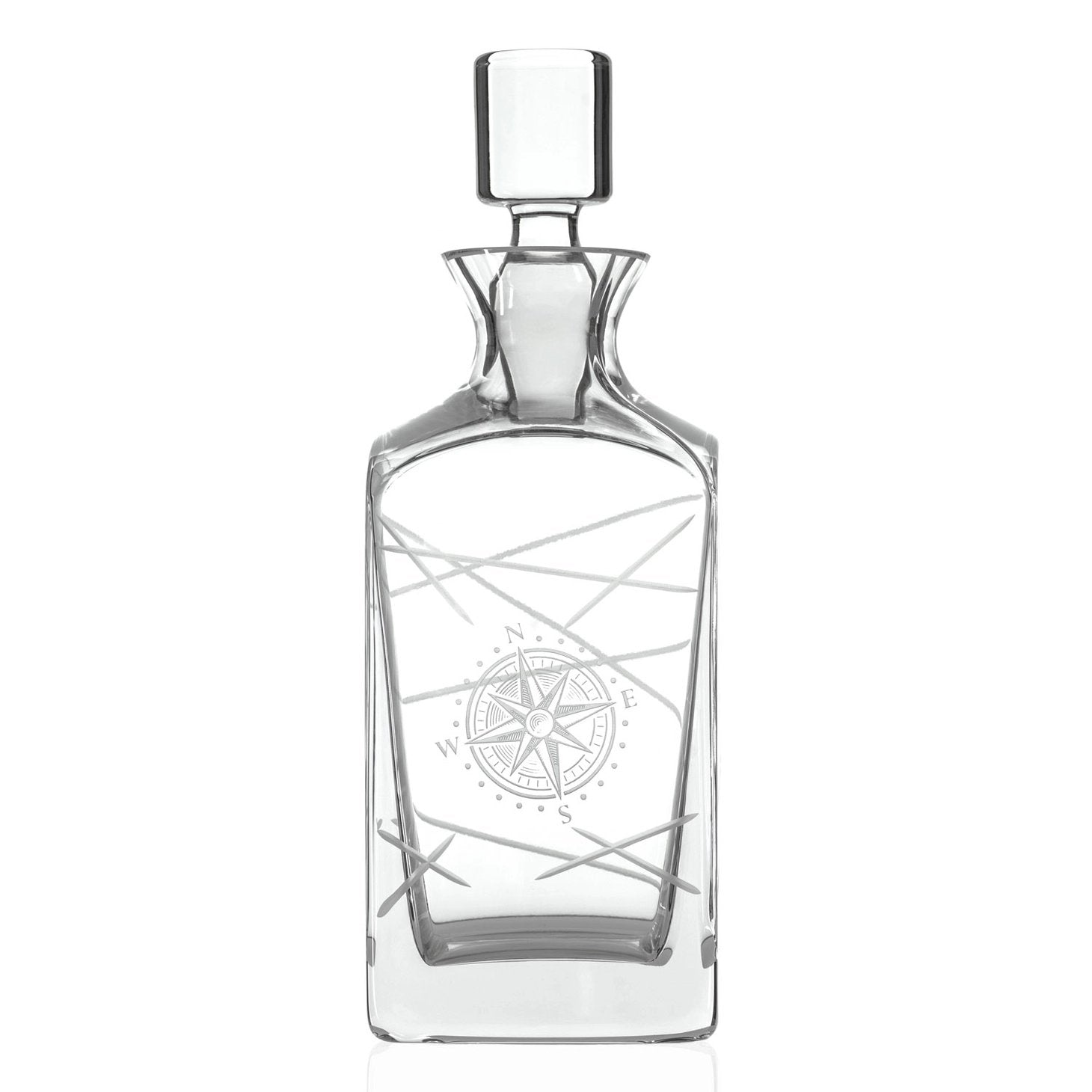 Compass Star Longitude 3-Piece Gift Set | Decanter + On the Rocks Glasses