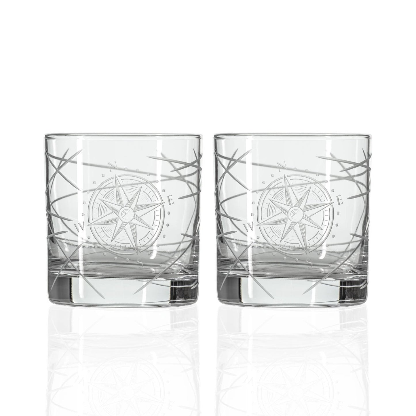 Compass Star Longitude 3-Piece Gift Set | Decanter + On the Rocks Glasses