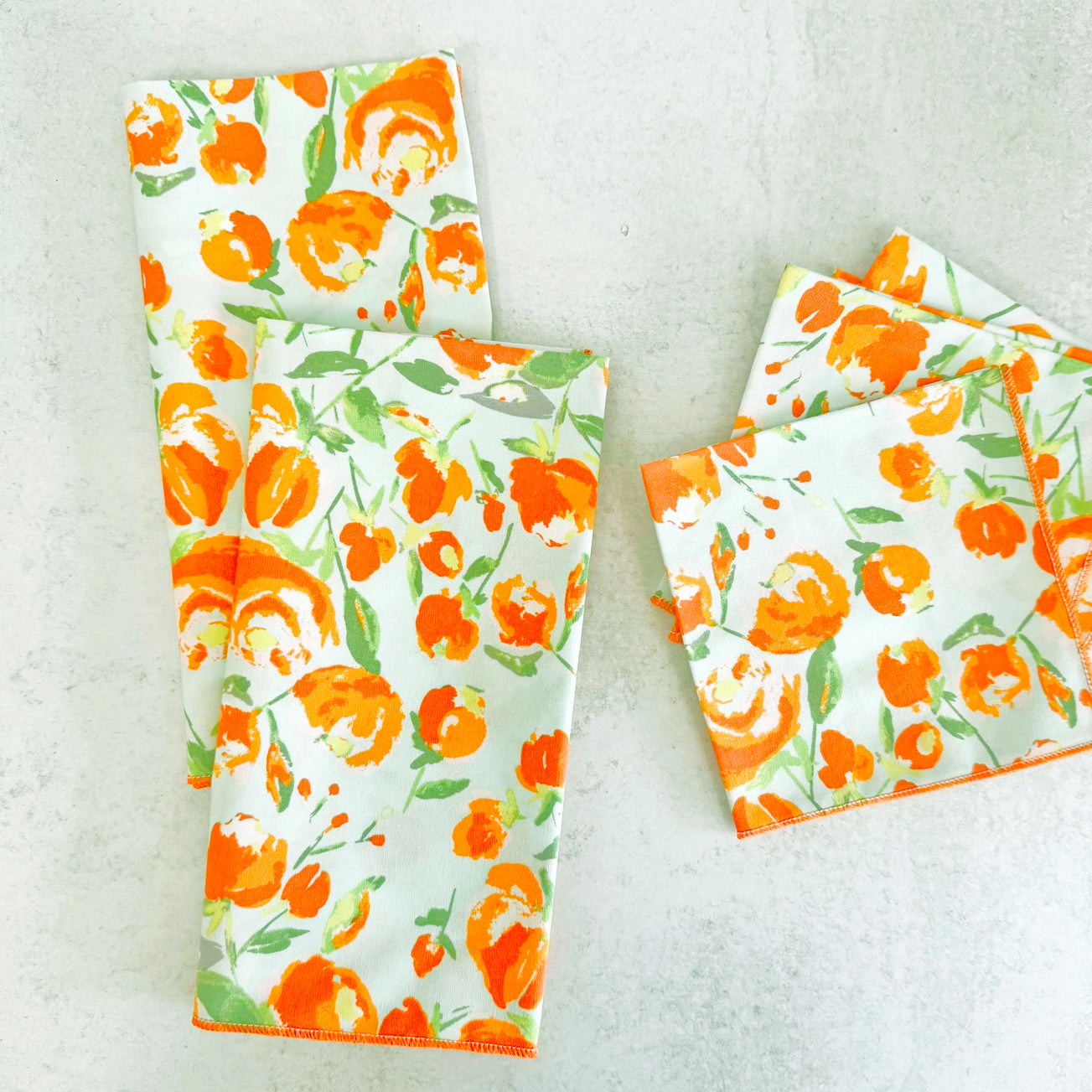 Orange Blossom Cloth Napkins (Set of 4)