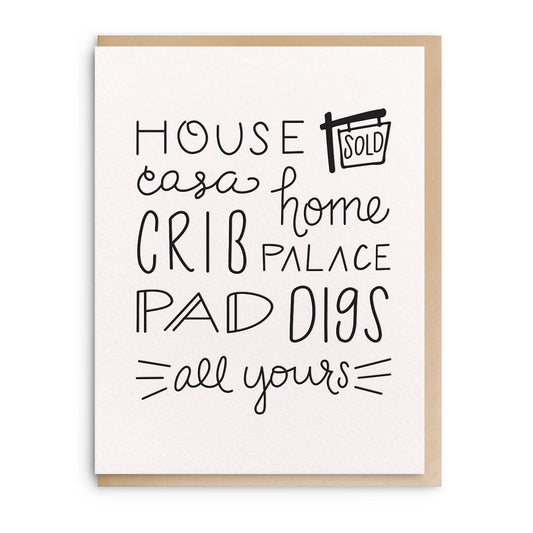 House Casa Home - Letterpress New Home Card