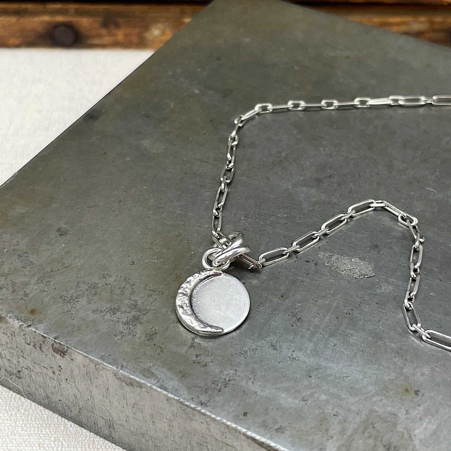 Sterling Silver Eclipse Talisman Pendant Necklace