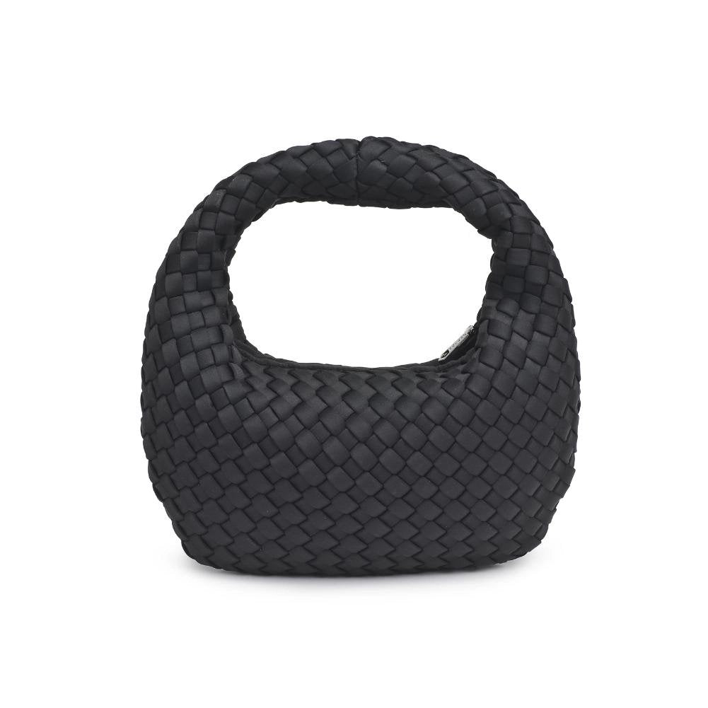 Dare To Dream Small Woven Neoprene Clutch - Black