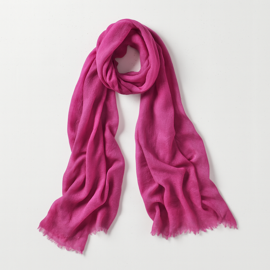 Cashmere Whisper Featherweight Scarf - Dark Rose