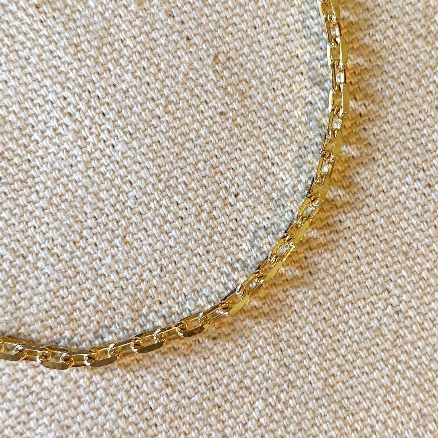 Diamond Cut Anchor Link Chain Bracelet - Gold Fill