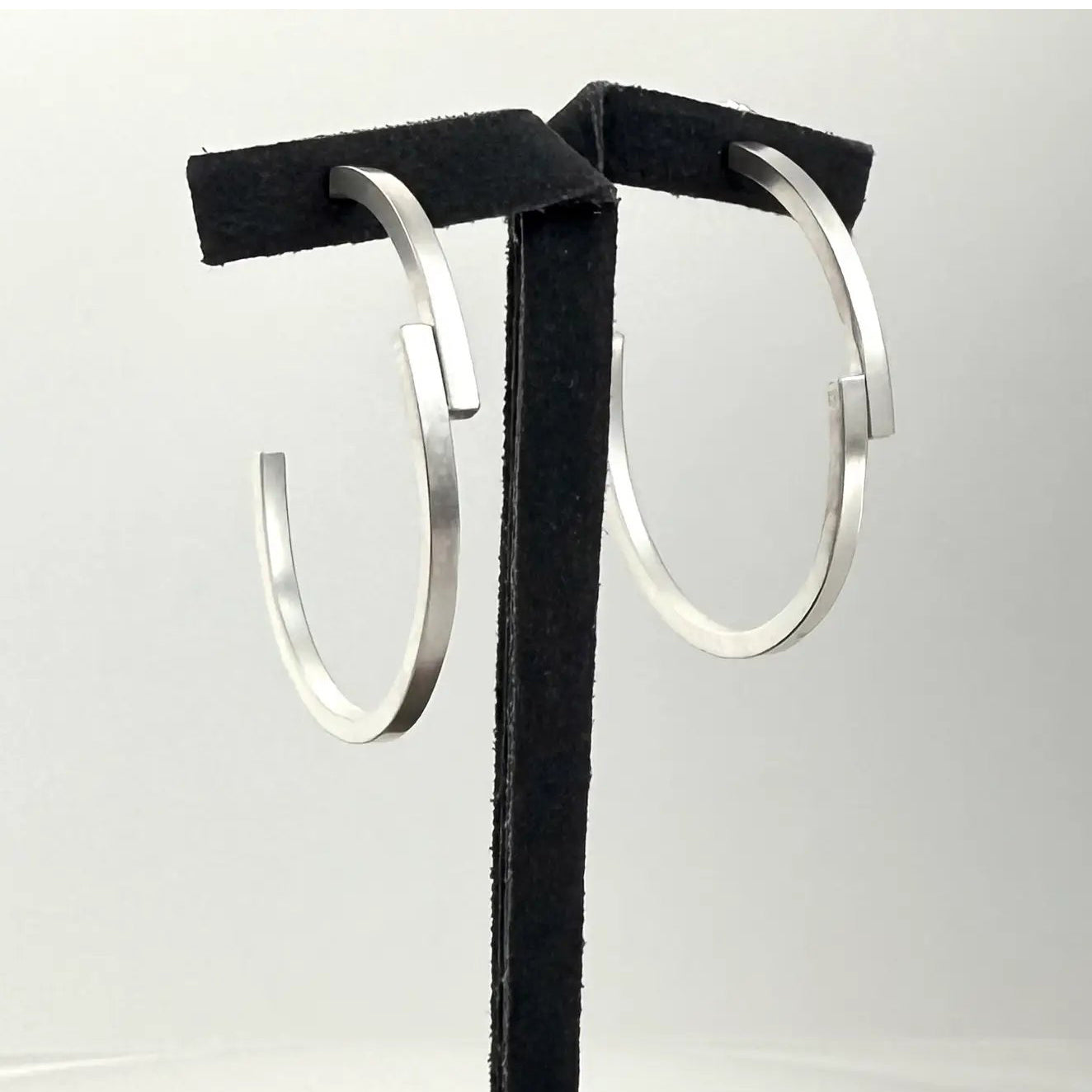 Sterling Silver Divergence Hoop Earrings