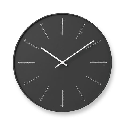 DIVIDE Wall Clock - Black