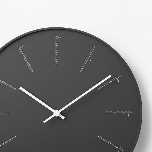 DIVIDE Wall Clock - Black
