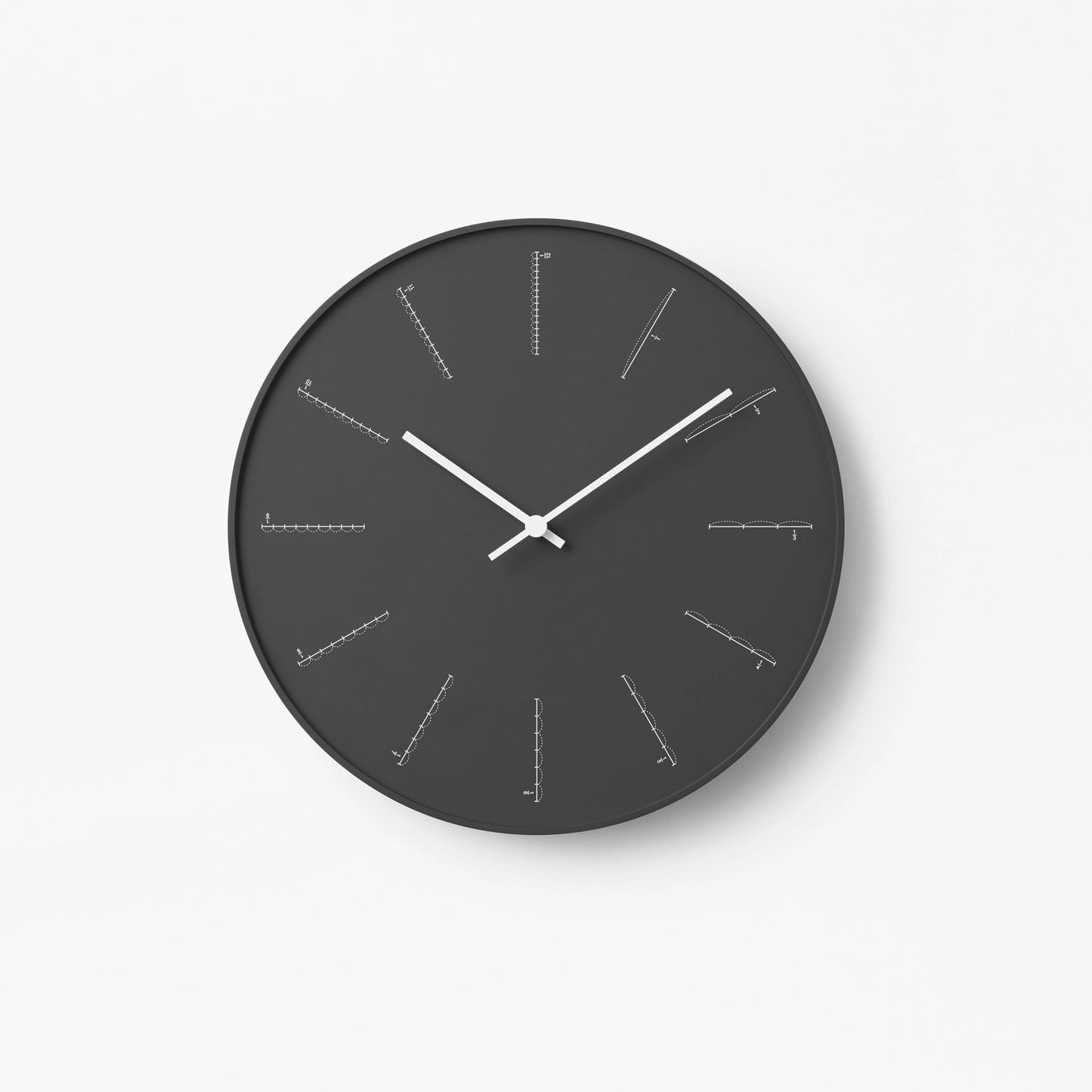 DIVIDE Wall Clock - Black