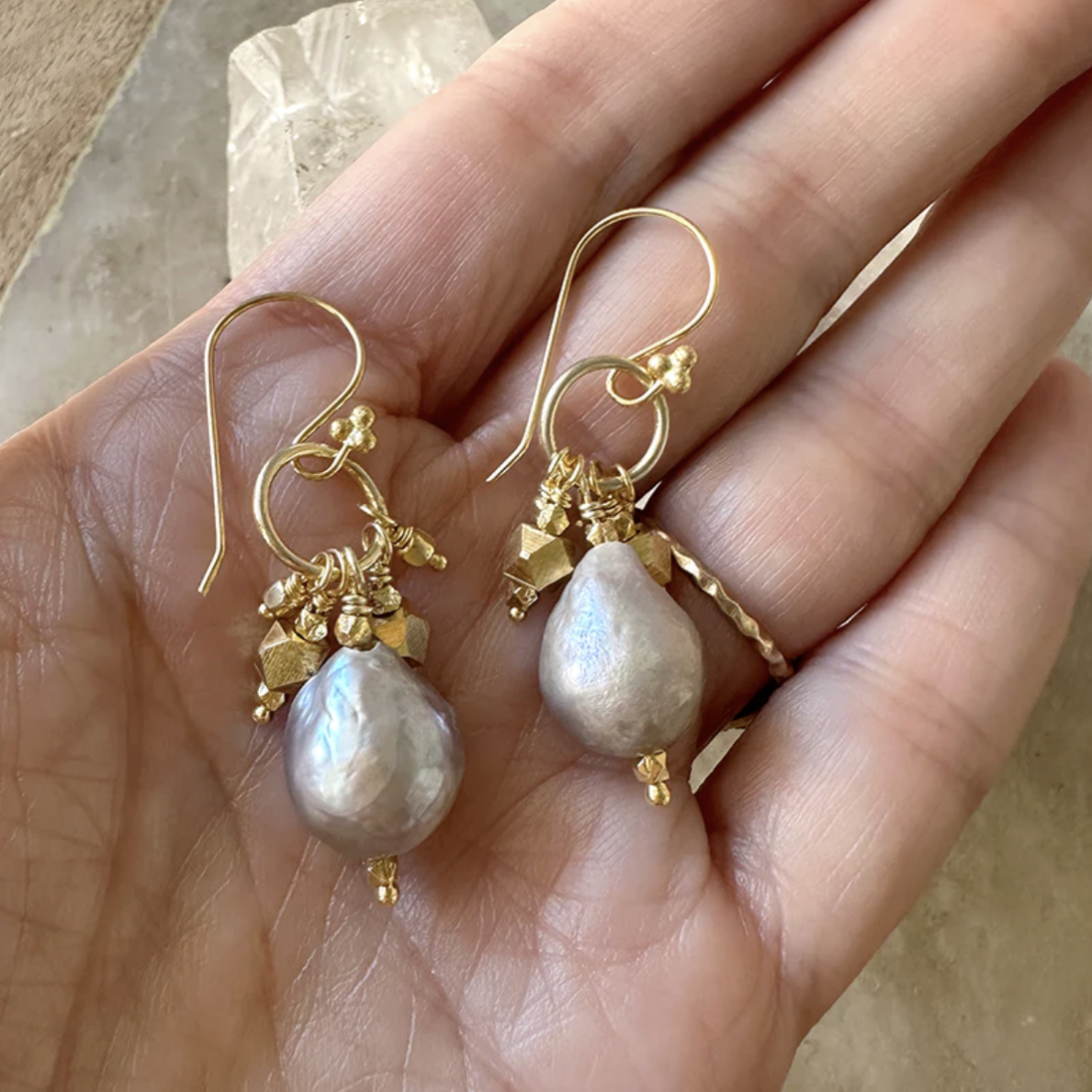 Zoe Freshwater Pearl Drop Earrings