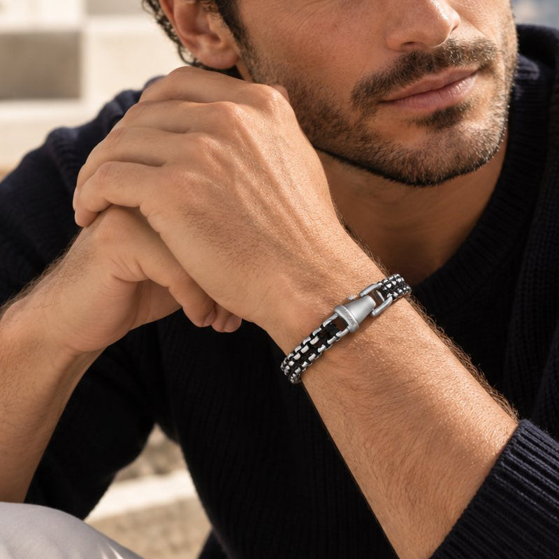 Steel Link ‘Argos’ Men’s Bracelet