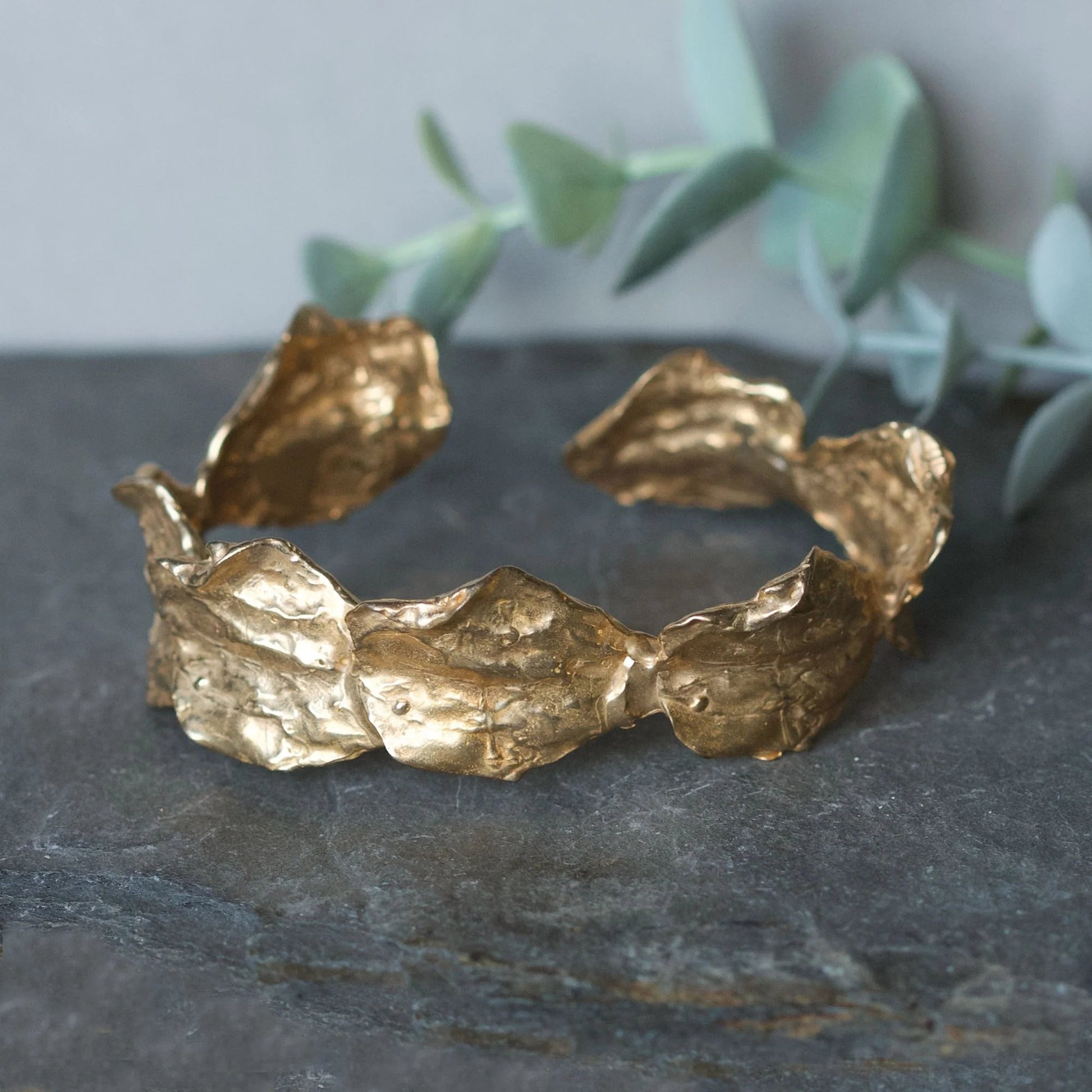 Brass ‘Petal Cuff’ Bracelet