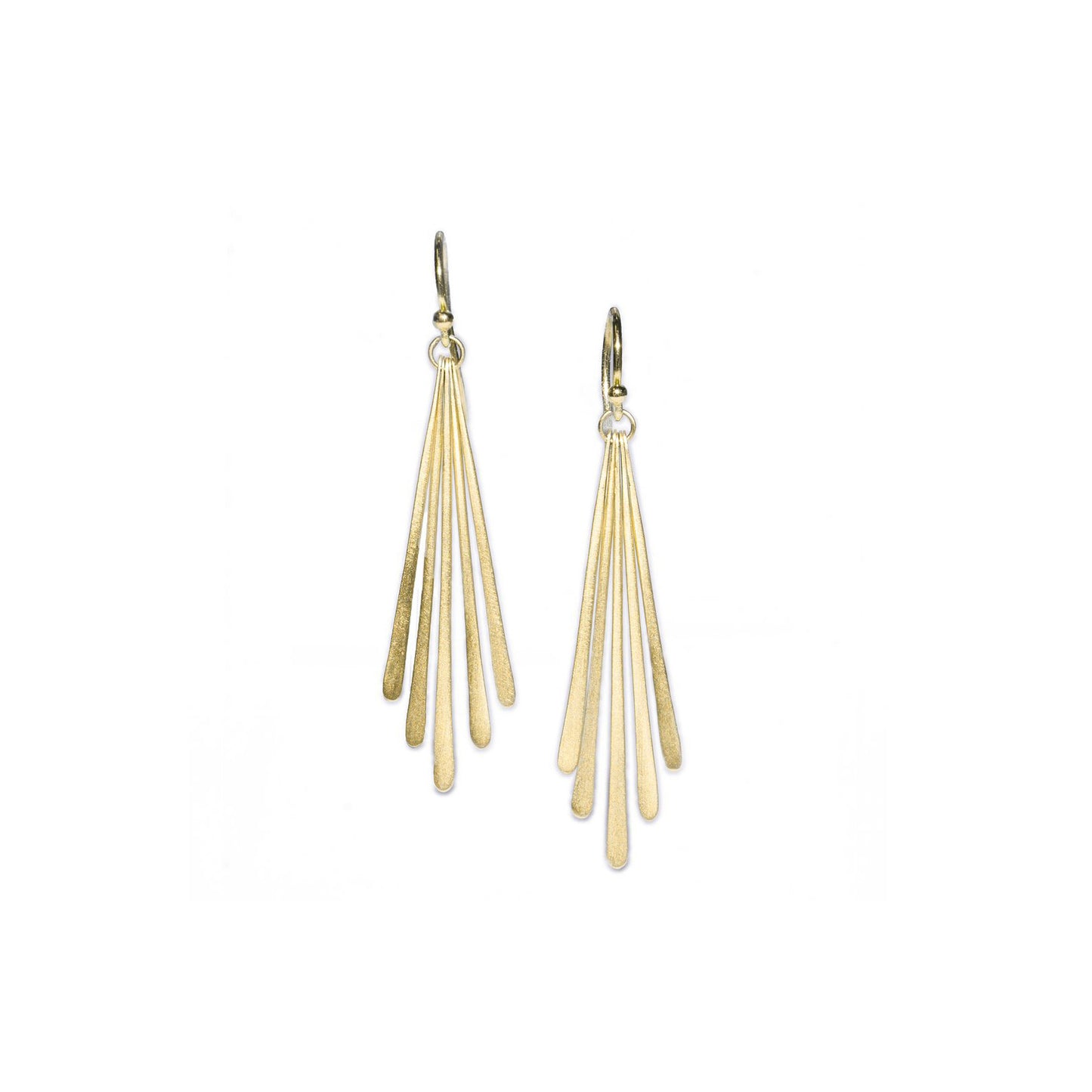 14k Gold 'Five Fringe' Drop Earrings