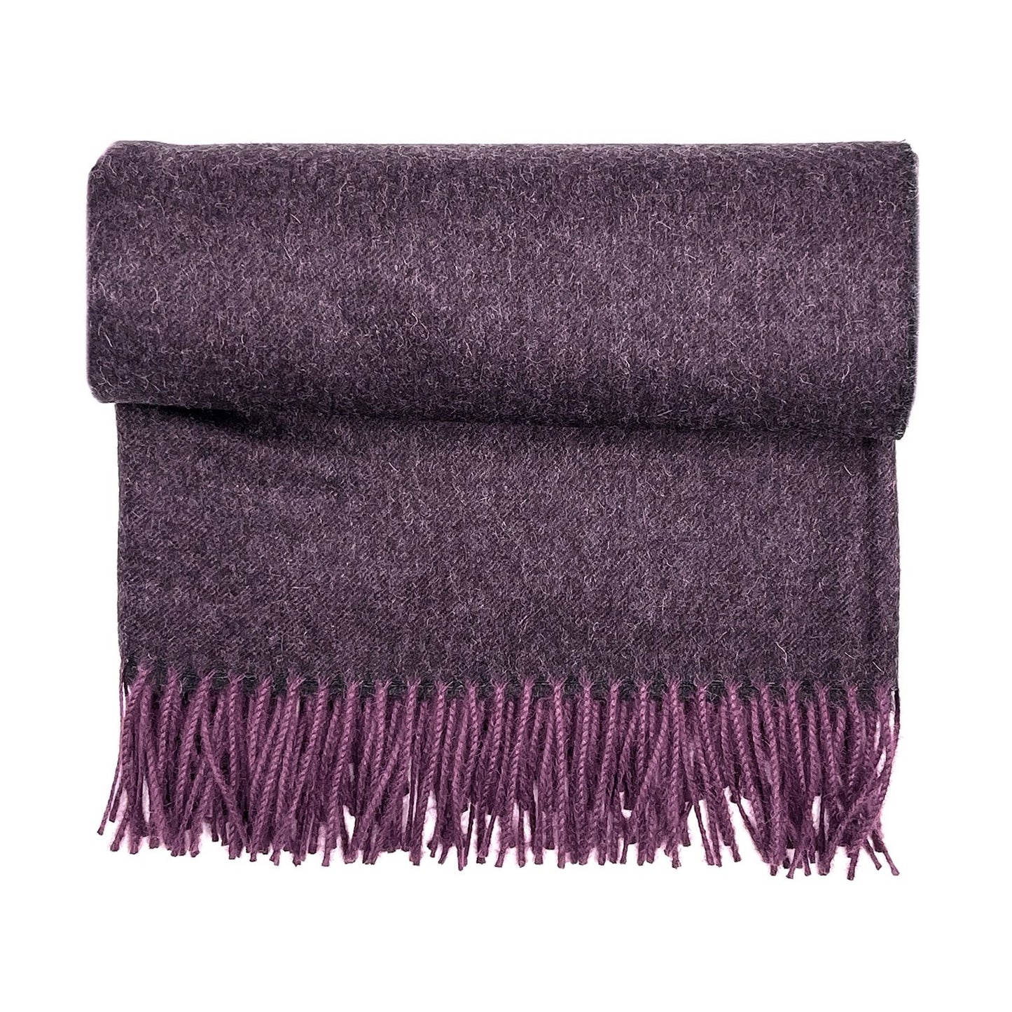 Baby Alpaca Solid Scarf - Elderberry