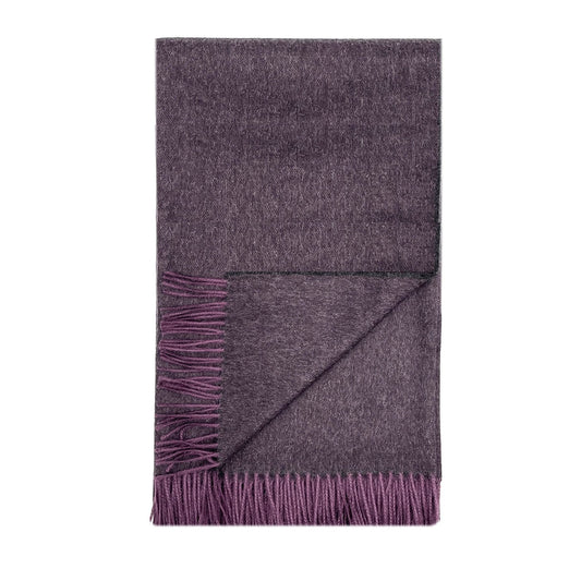 Baby Alpaca Solid Scarf - Elderberry