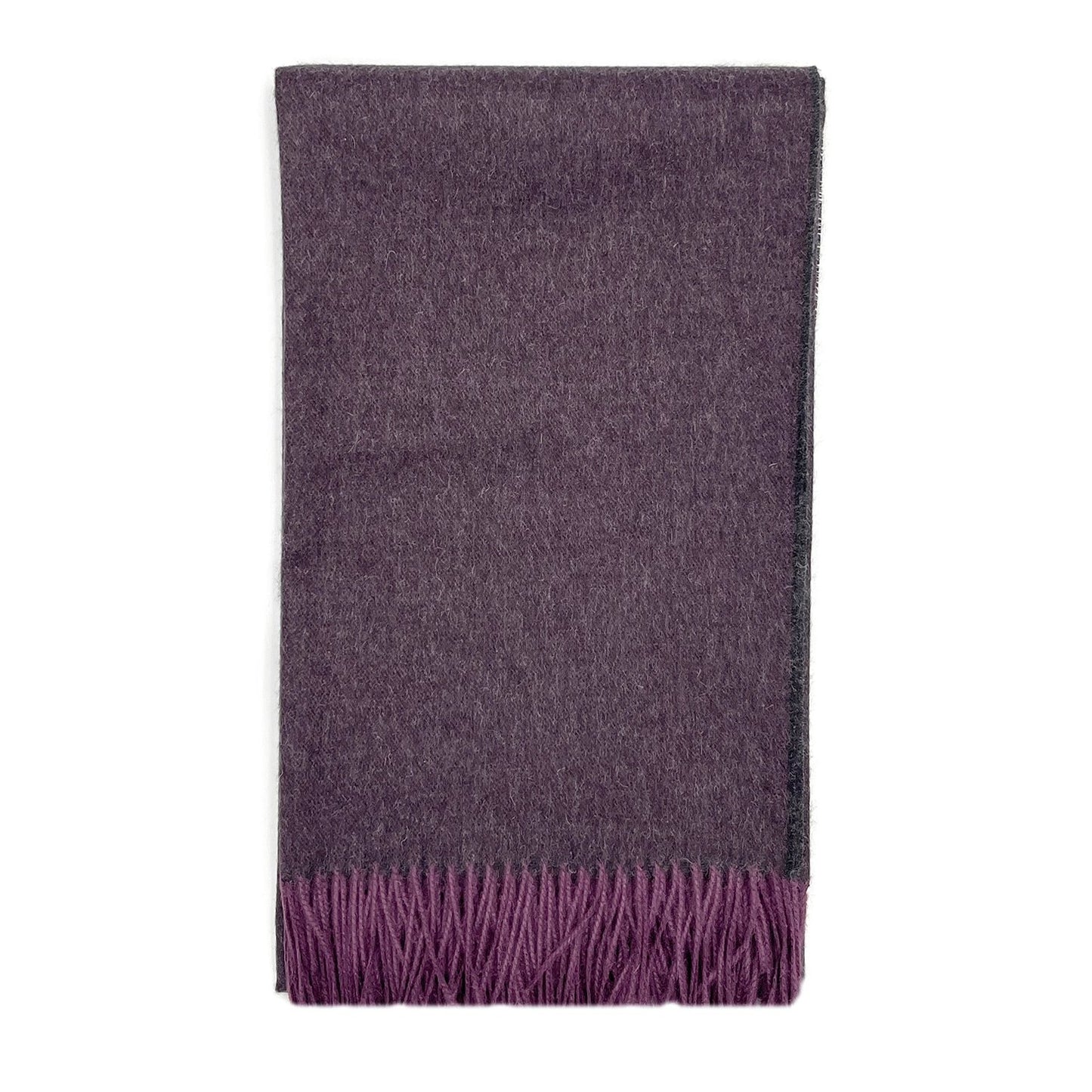 Baby Alpaca Solid Scarf - Elderberry