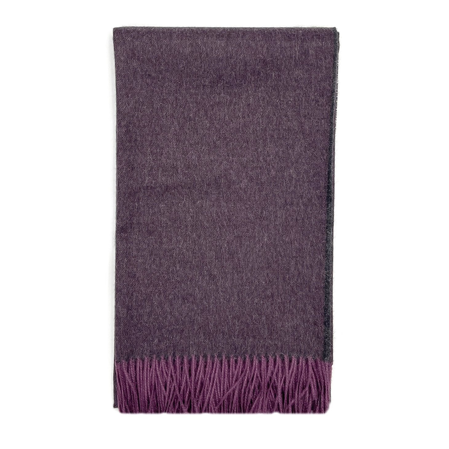 Baby Alpaca Solid Scarf - Elderberry