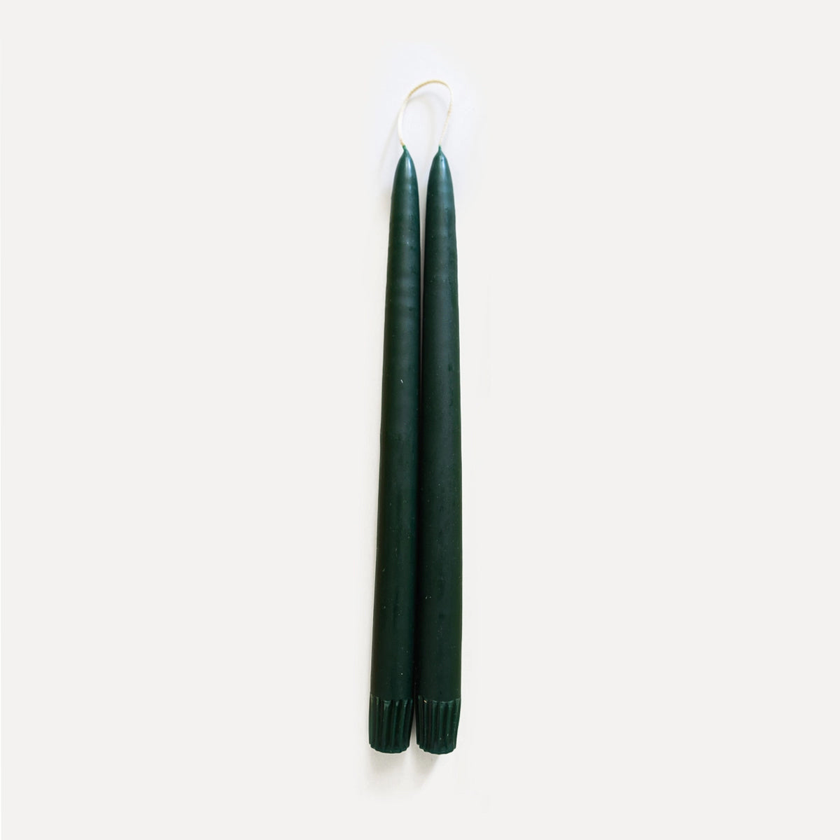 Hand-Dipped 14-inch Taper Candles - Evergreen