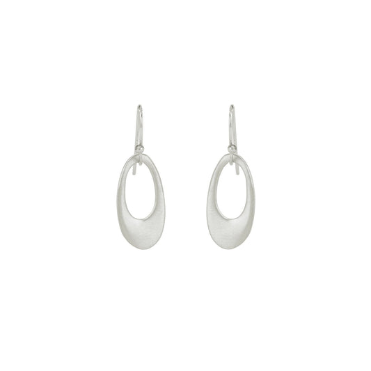 Extra Small Oval Earrings - Sterling Silver