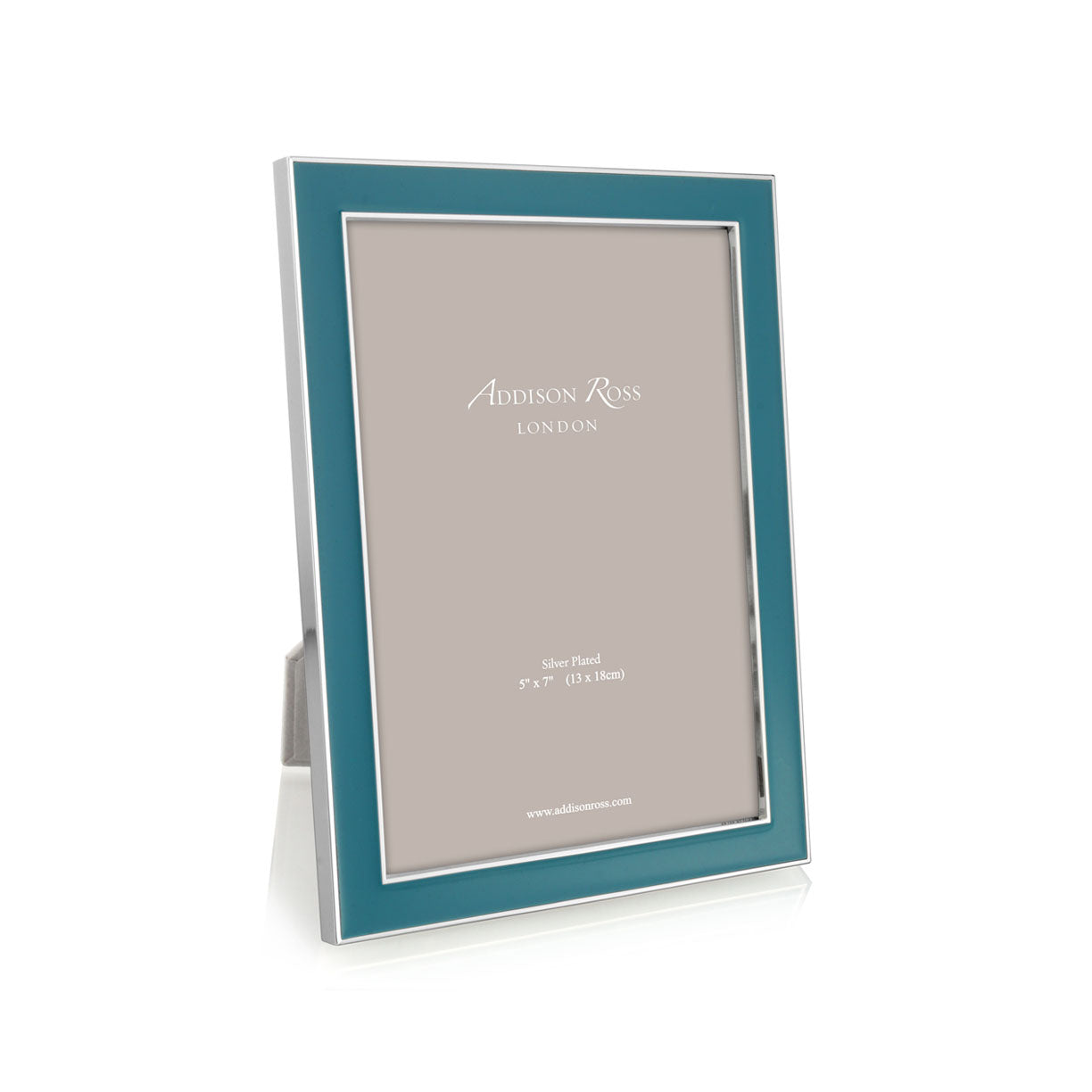 4x6 Enamel + Silver Picture Frame - Teal