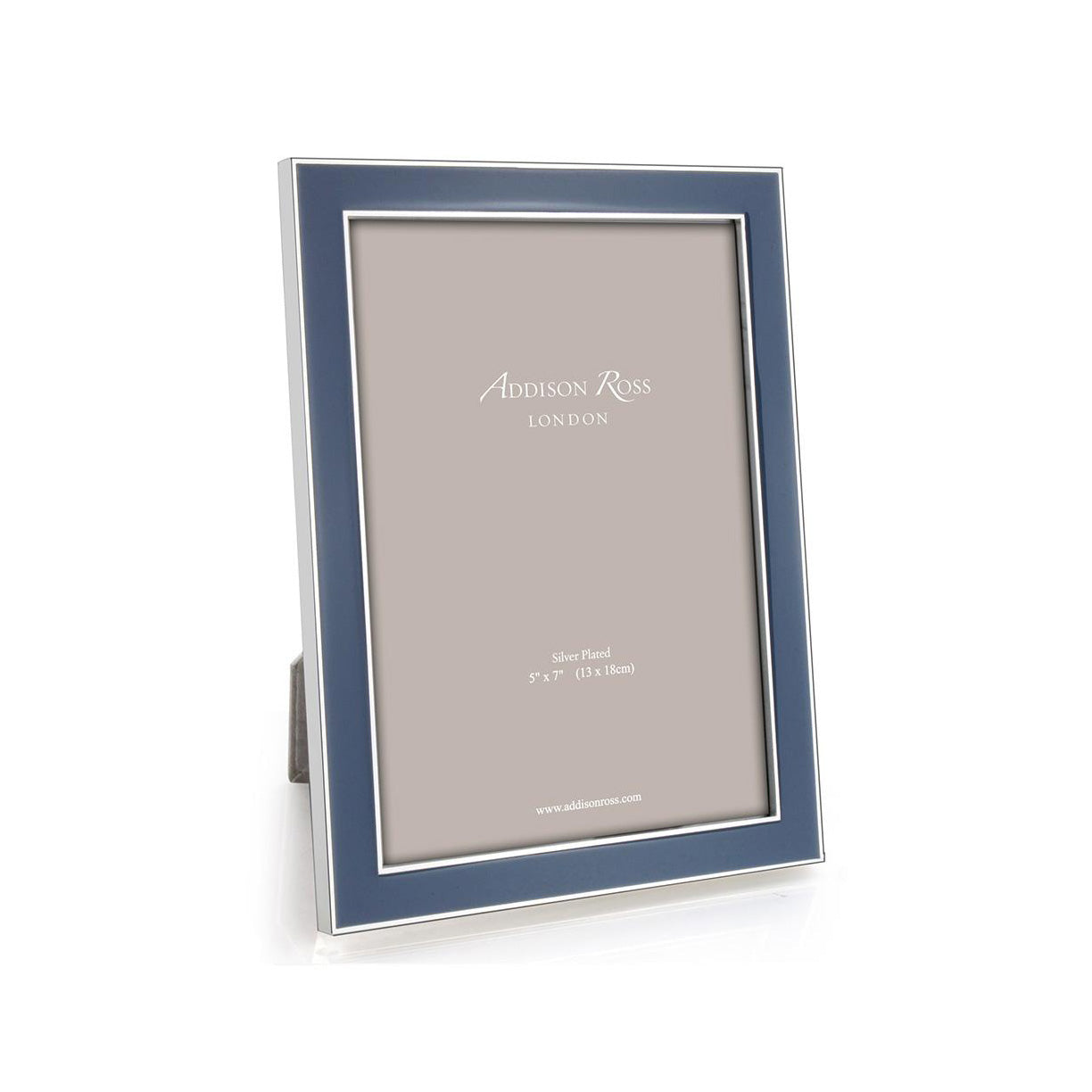 4x6 Enamel + Silver Picture Frame - Denim