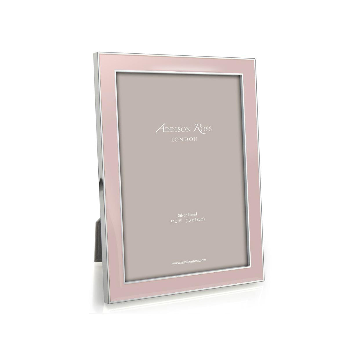 4x6 Enamel + Silver Picture Frame - Light Pink