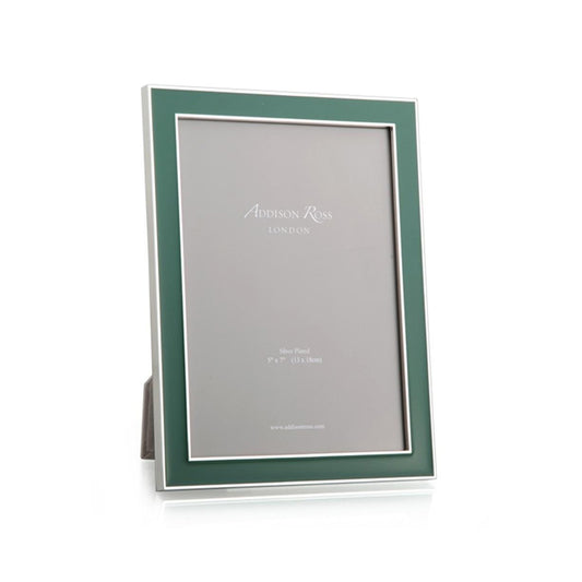 4x6 Enamel + Silver Picture Frame - Fern