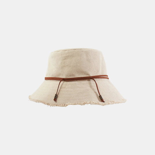 Fringed Bucket Hat - Natural