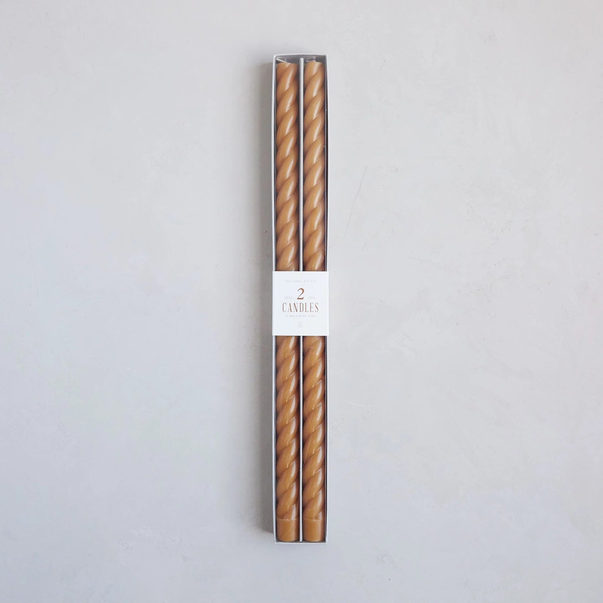 18-inch Fancy Spindle Taper Candles – Miel