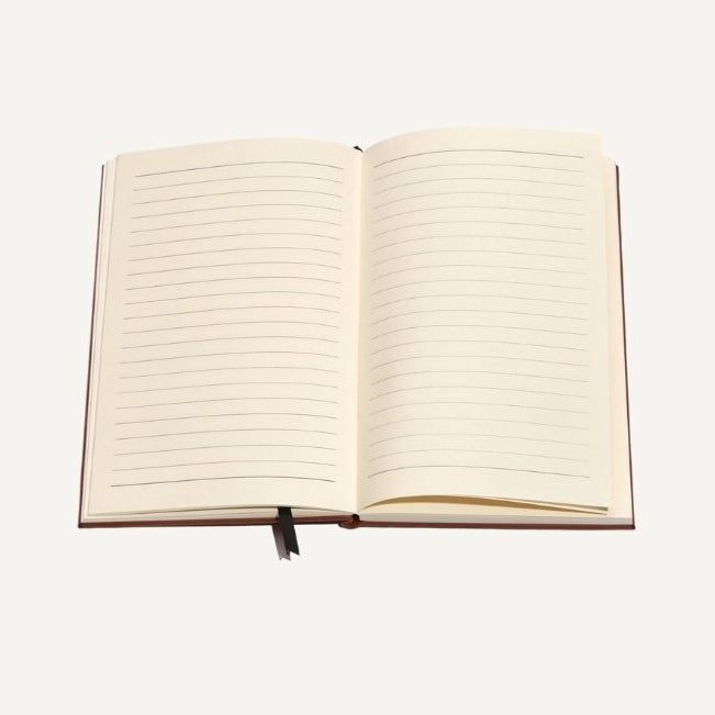 Faux Leather Engraved Lined Journal - Floral Snake