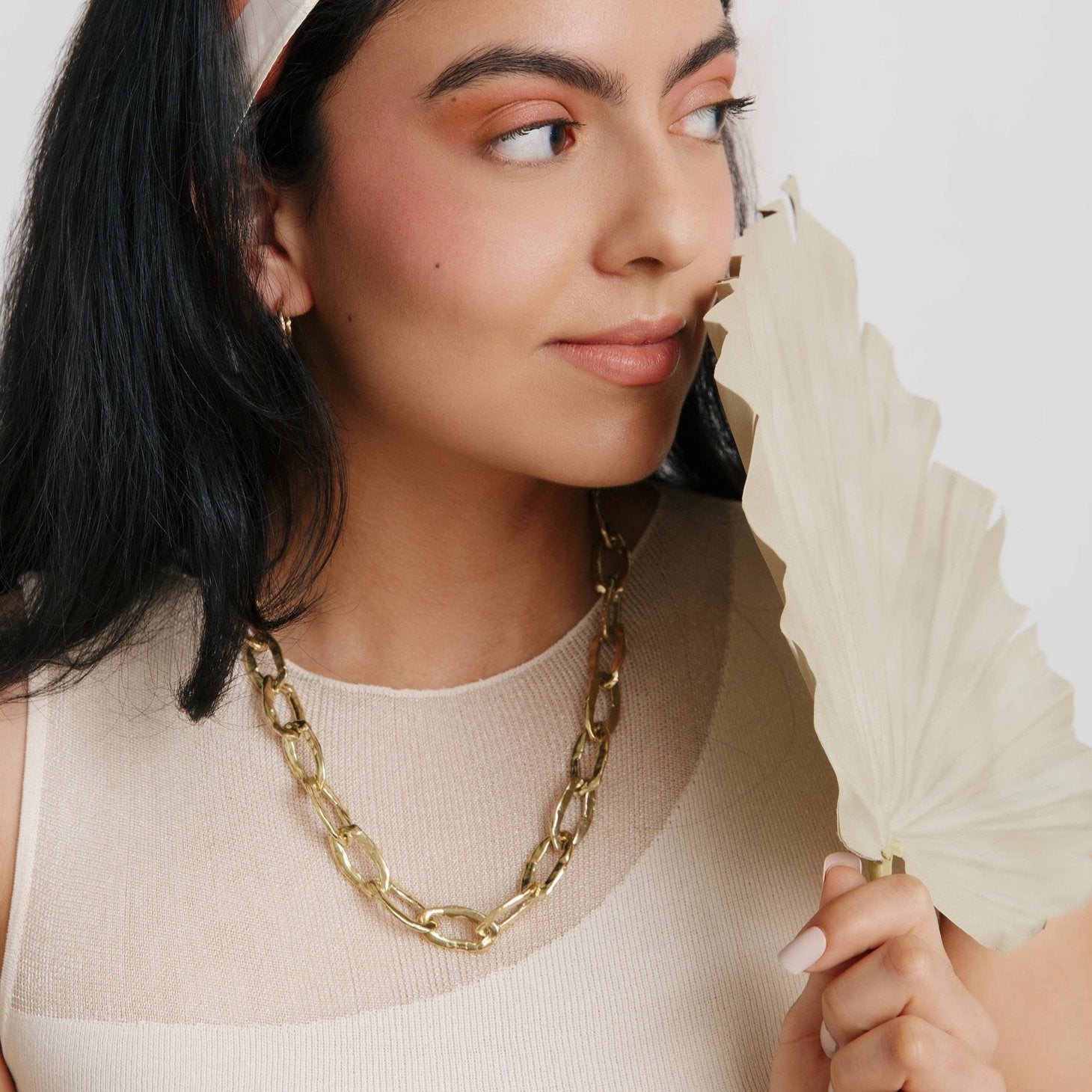 Brass Fortuna Chunky Chain Necklace