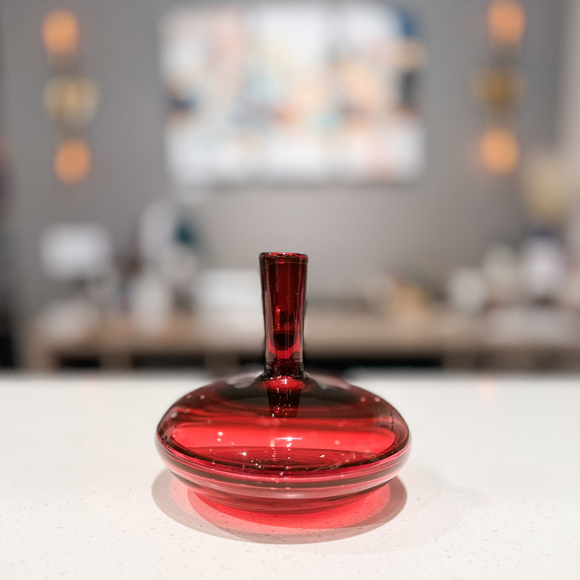 Small Reflection Bottle Low - Ruby