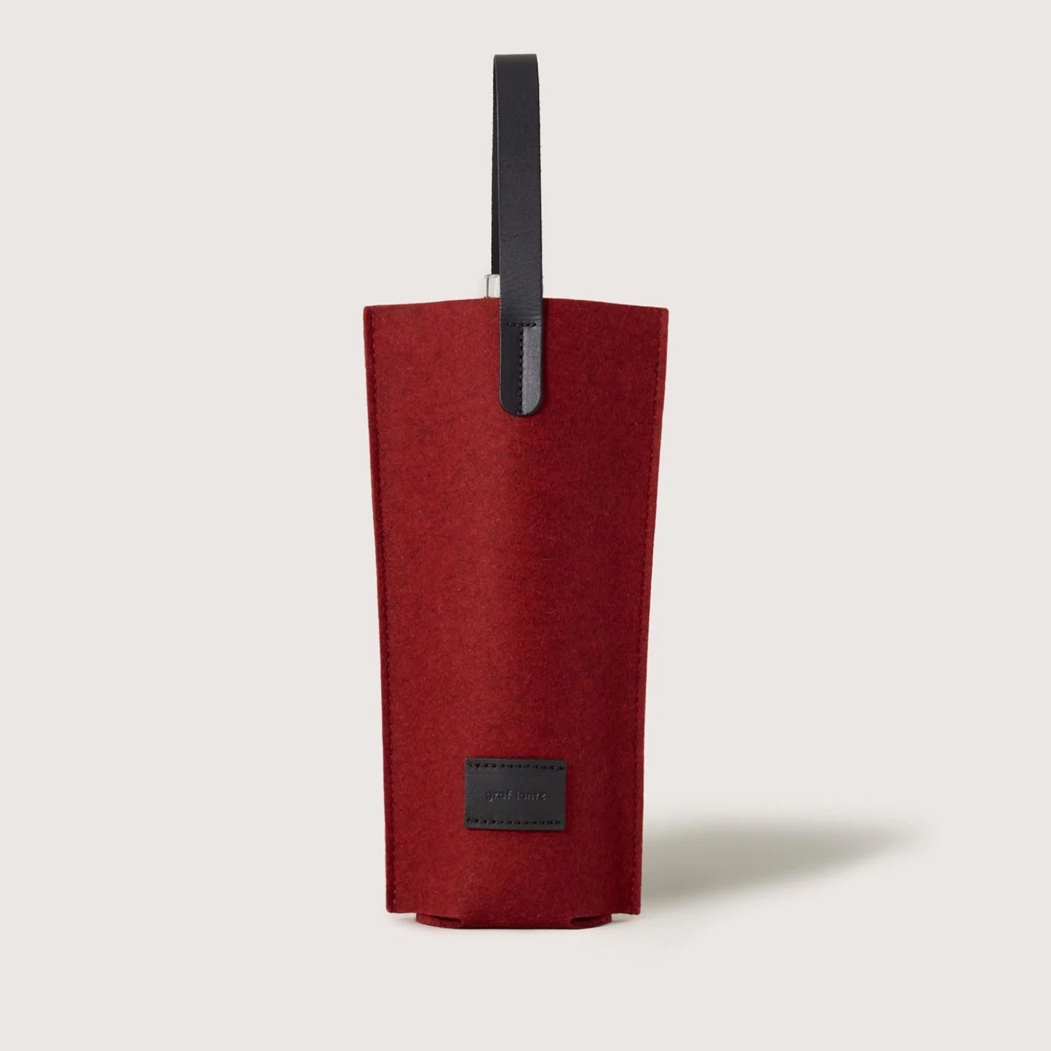 Felt Wine Cozy Carrier - Solo (choose color) Cherry