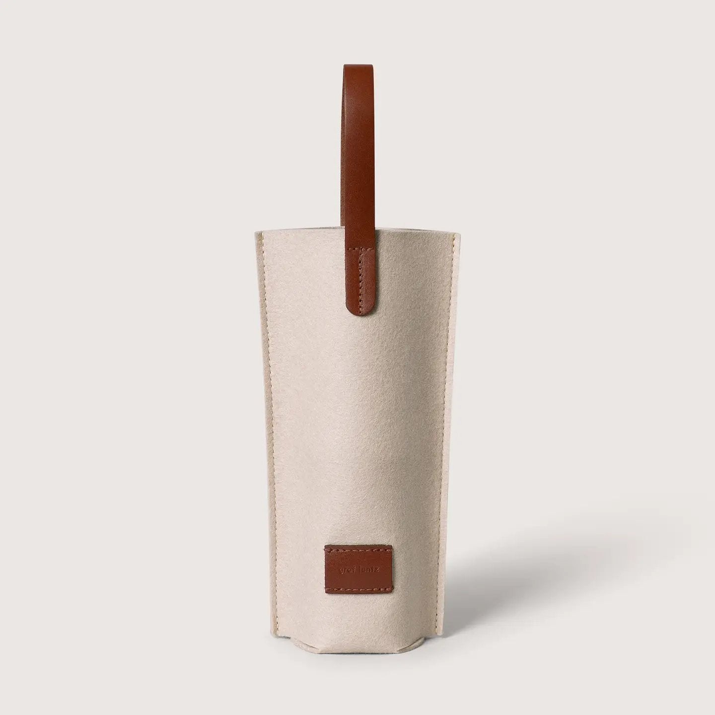 Felt Wine Cozy Carrier - Solo (choose color) Feather