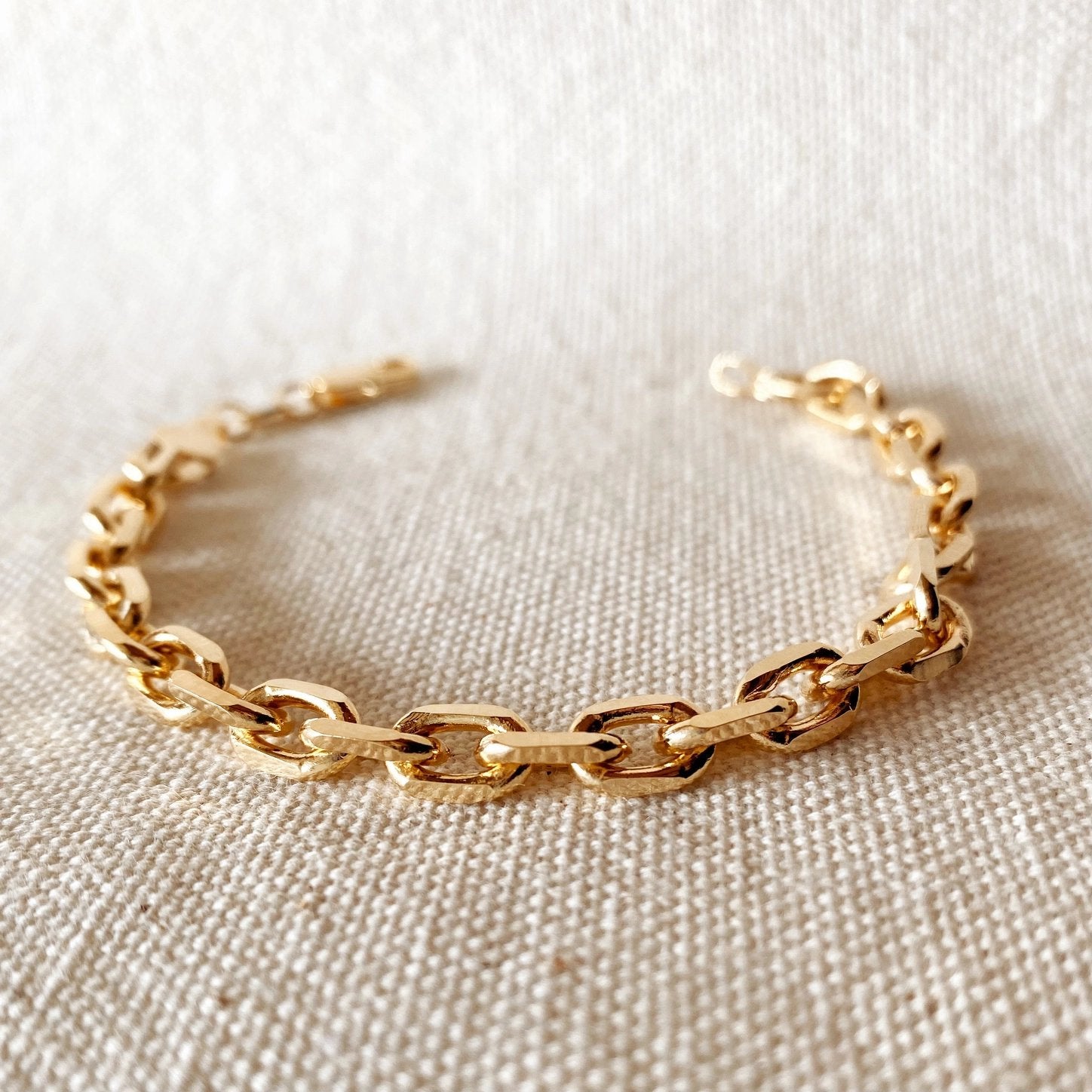 Chunky Link Bracelet - Gold Fill