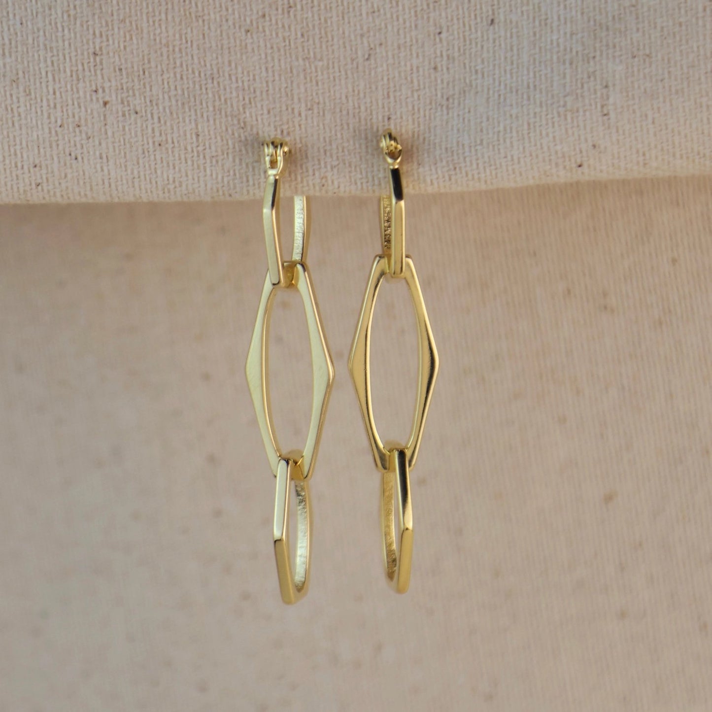 Convertible Geometric Dangle Earrings – Gold Filled