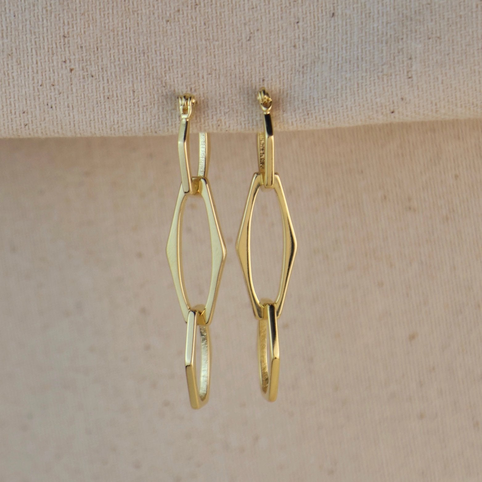 Convertible Geometric Dangle Earrings – Gold Filled