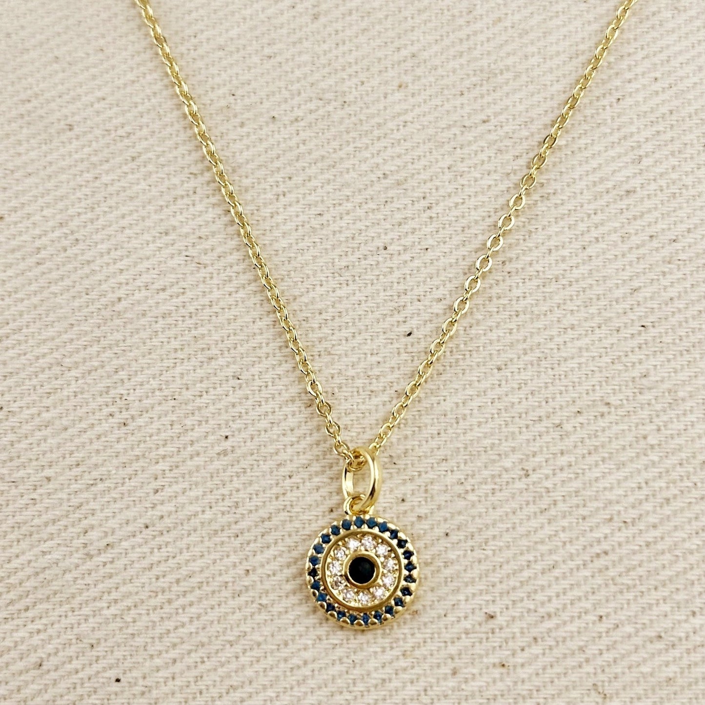 Protection Mandala Pendant Necklace – Gold Filled
