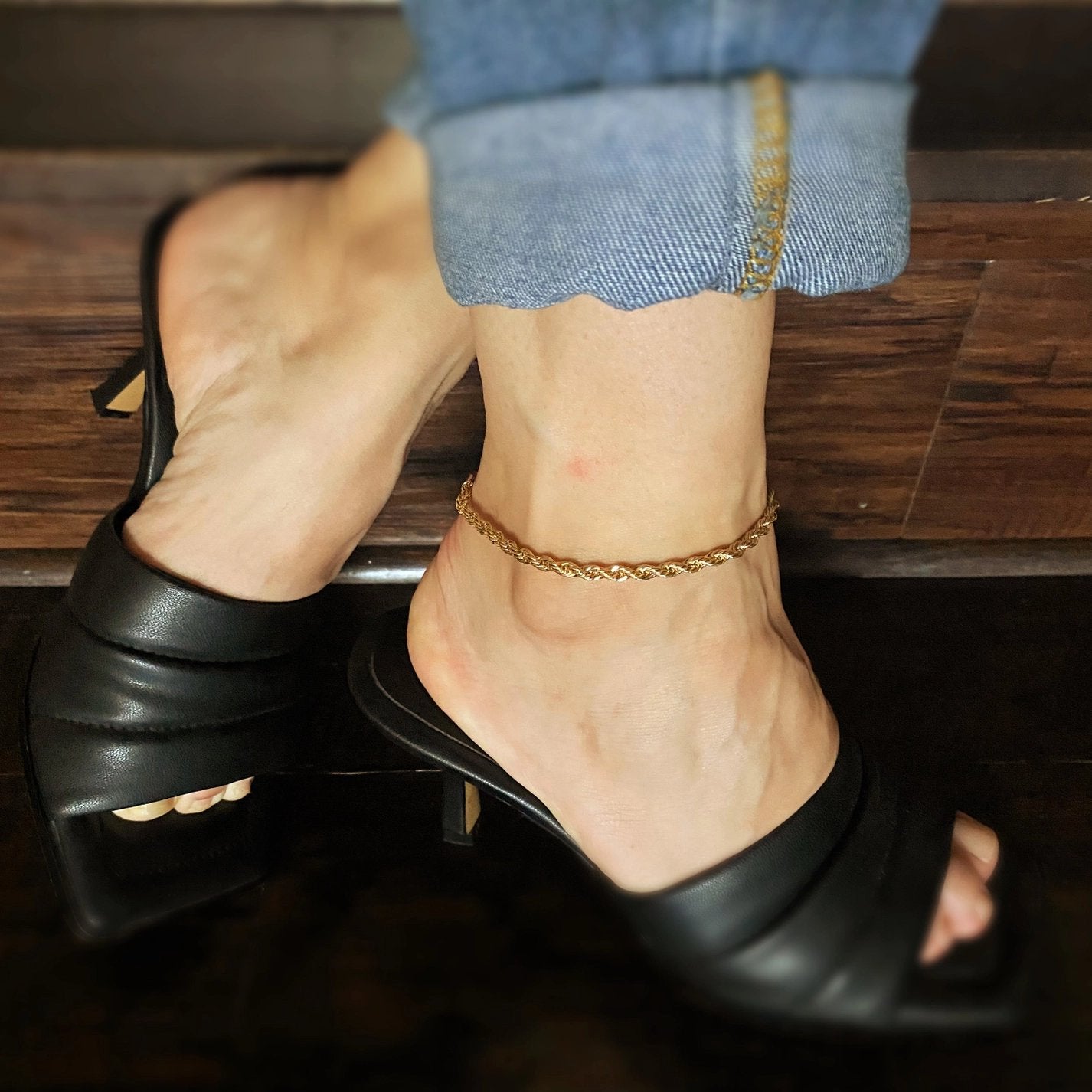 Gold Filled 4mm Rope Anklet