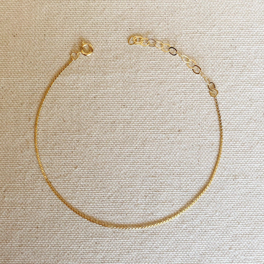 Gold Filled Delicate Chain Anklet