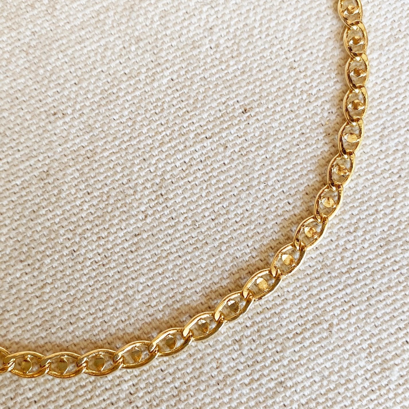 Gold Filled Mariner Chain Anklet