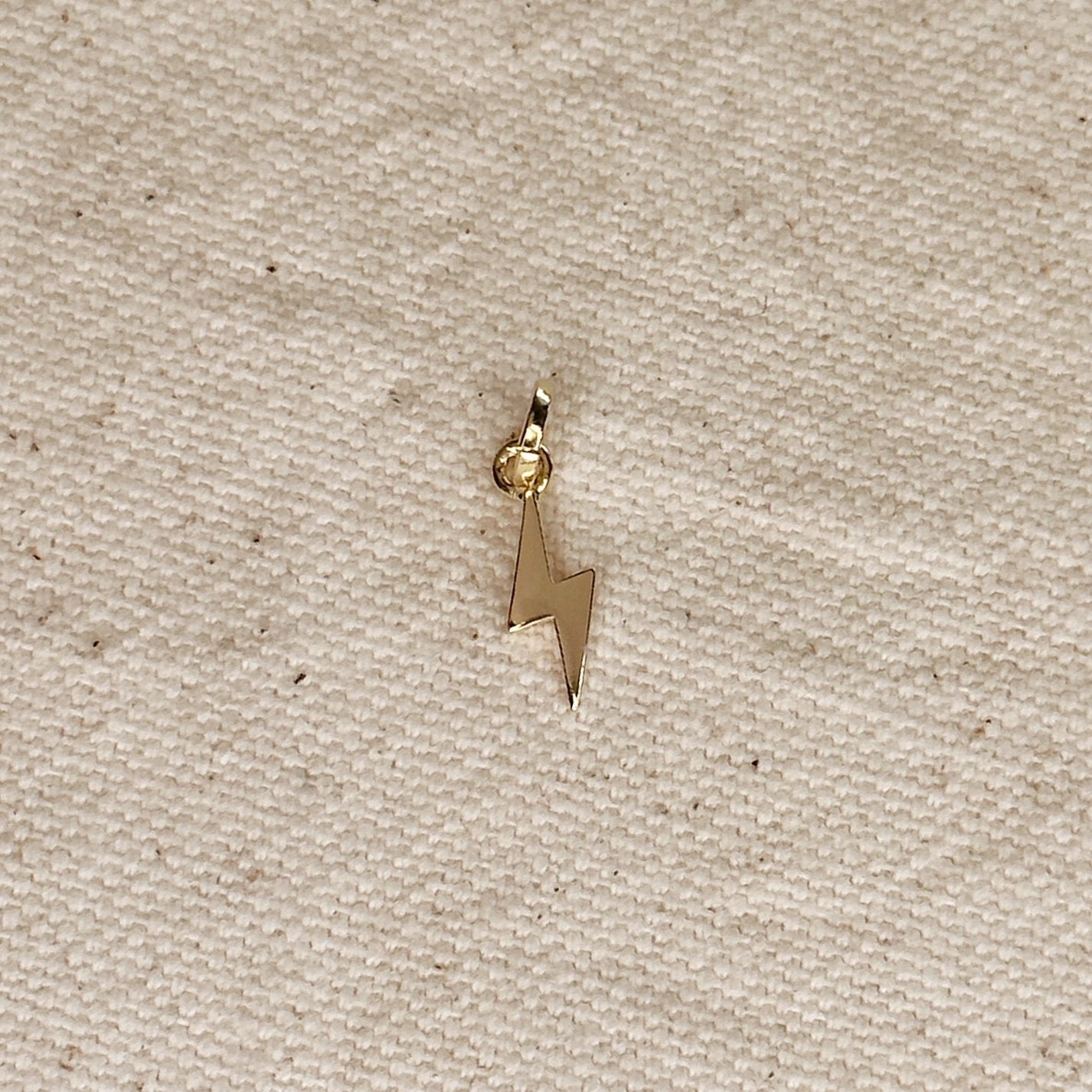 Mini Lightning Bolt Charm - Gold Filled