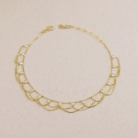 Gold Filled Bali Chain Anklet