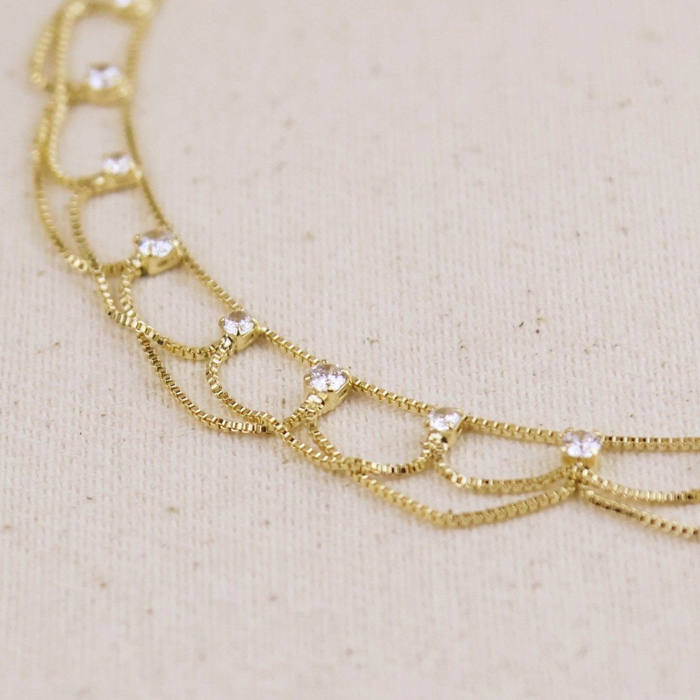Gold Filled Bali Chain Anklet