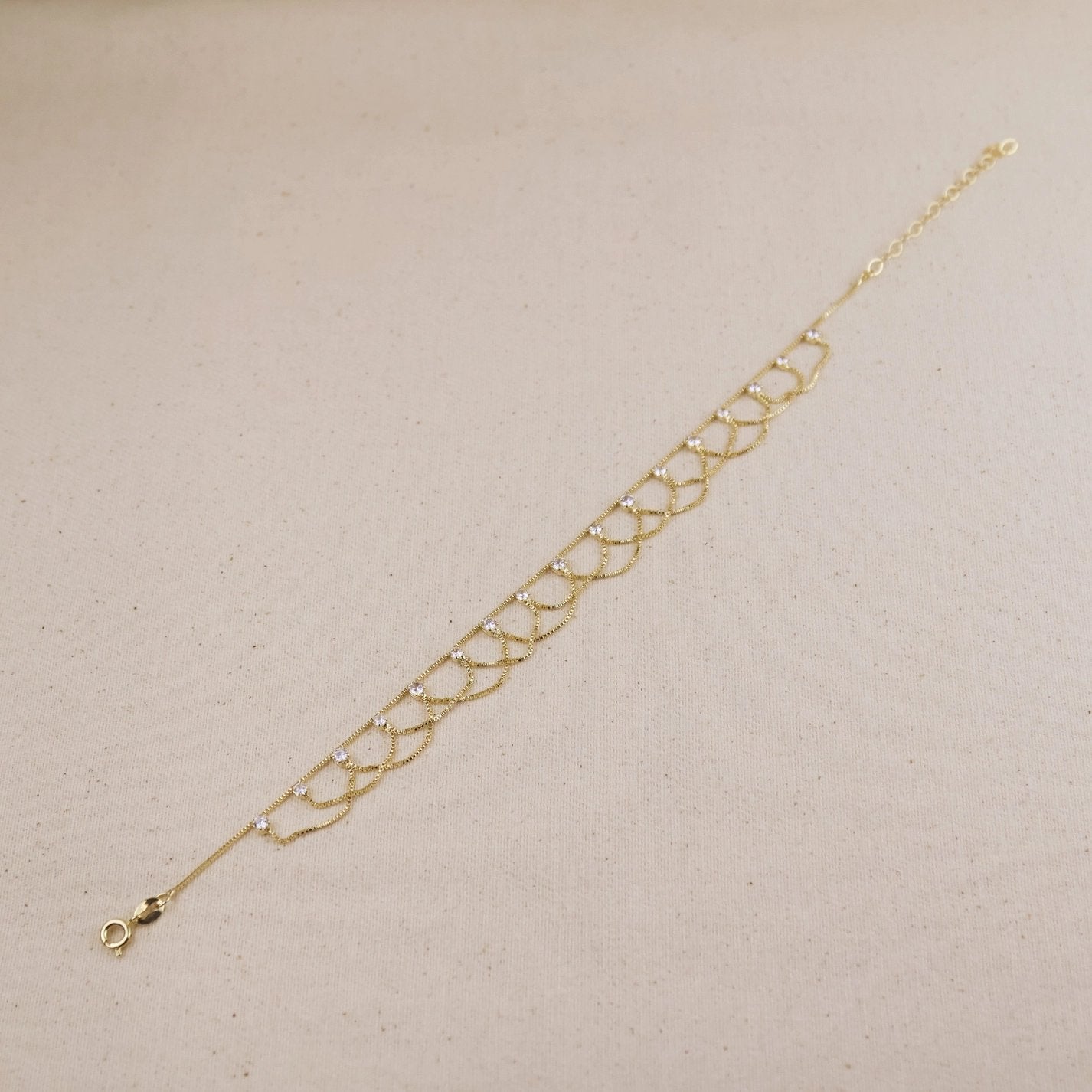 Gold Filled Bali Chain Anklet